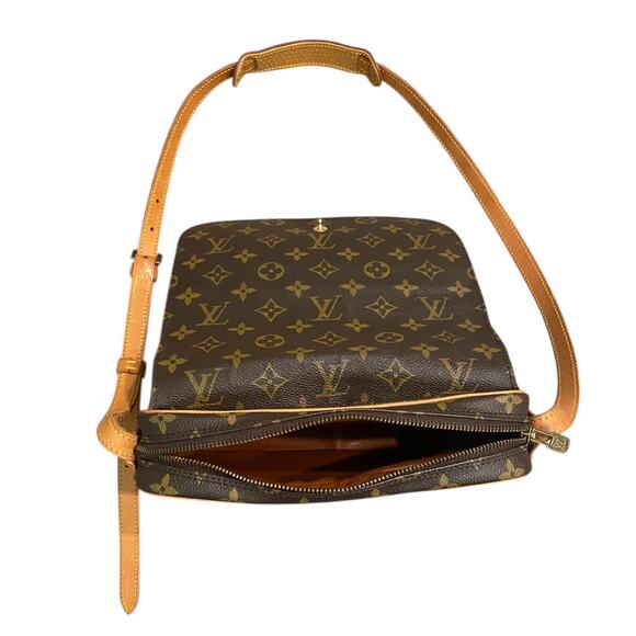 Louis Vuitton Saint Germain 24 LV Monogram Brown Tan Shoulder Crossbody Bag - Picture 9 of 16